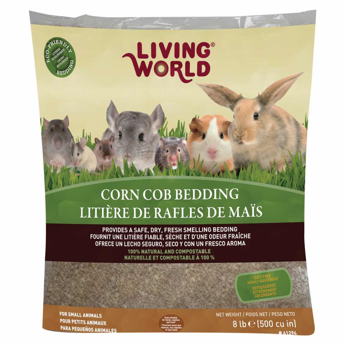 Corn cob bedding