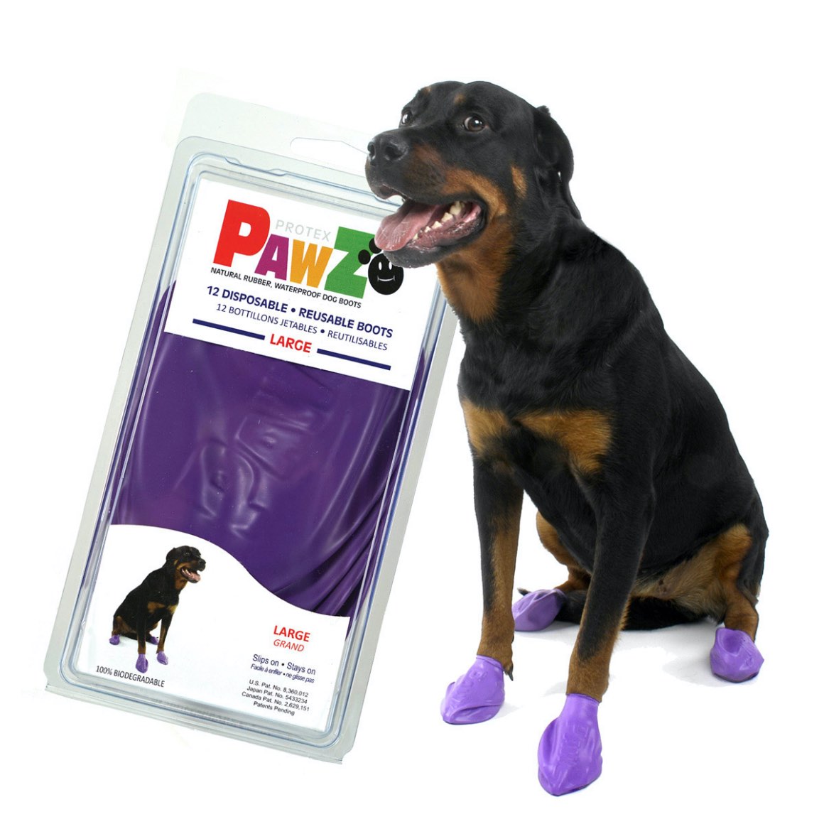 Protex Pawz rubber boots for dogs