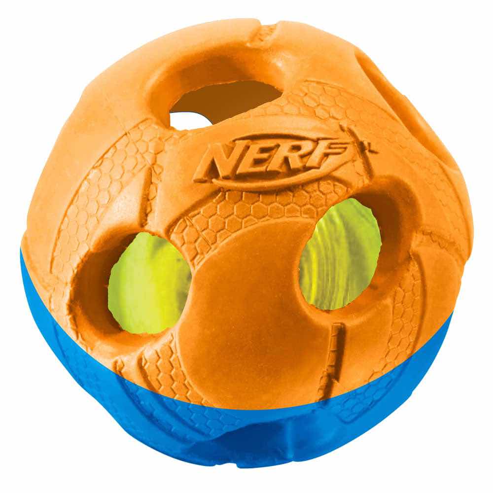 Nerf Dog Light Up LED bash ball