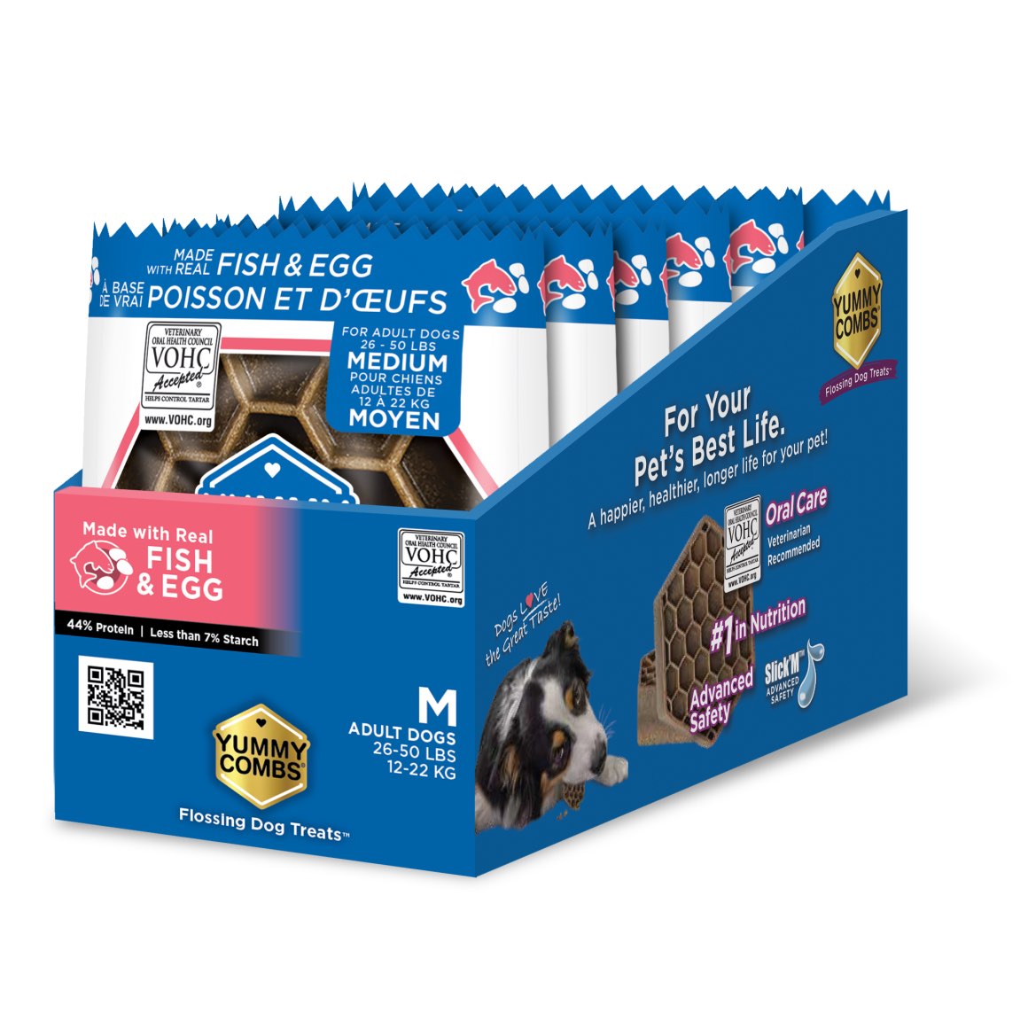Yummy Combs dental treats for medium dogs (trial sizes)
