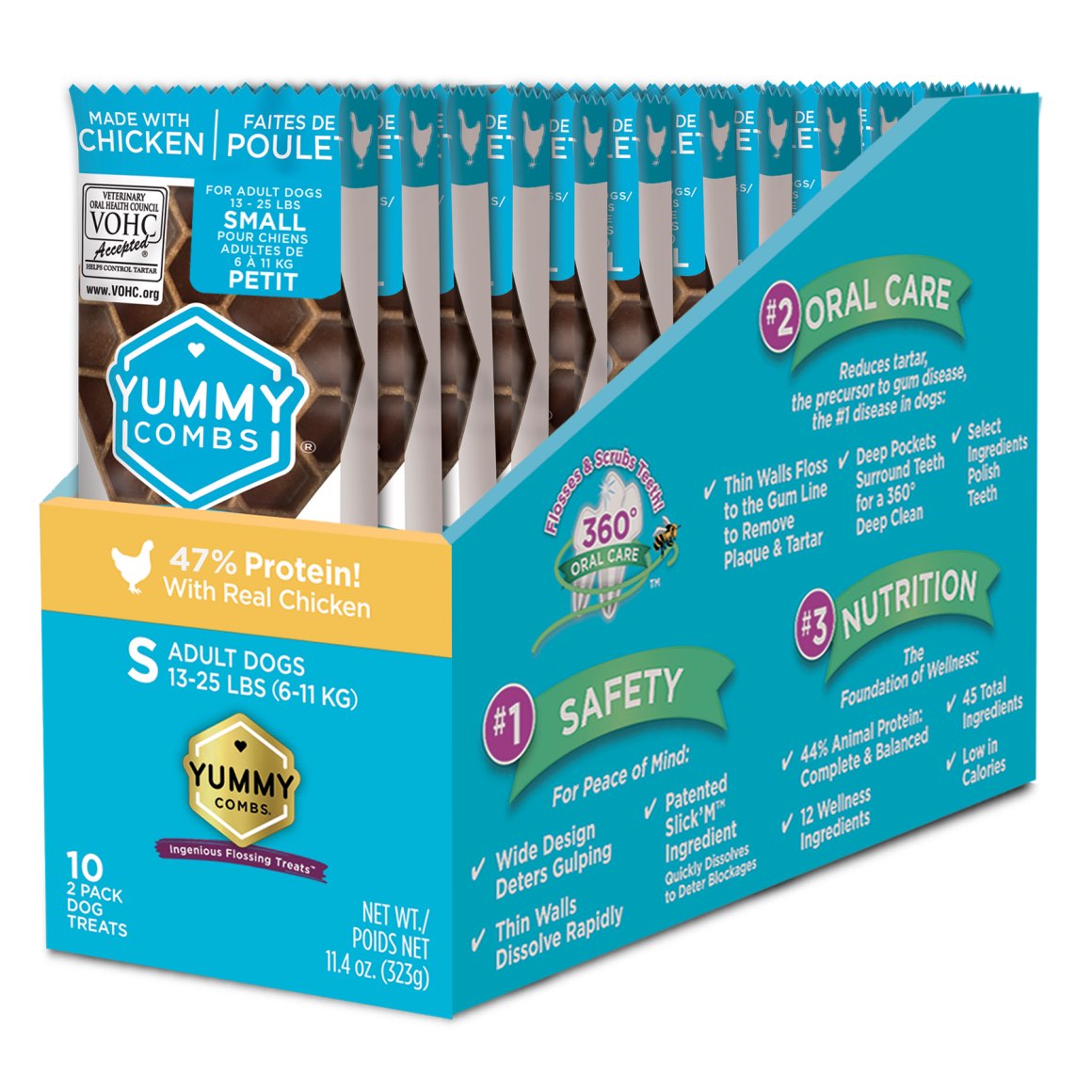 Yummy Combs dental treats for small dogs (trial sizes)