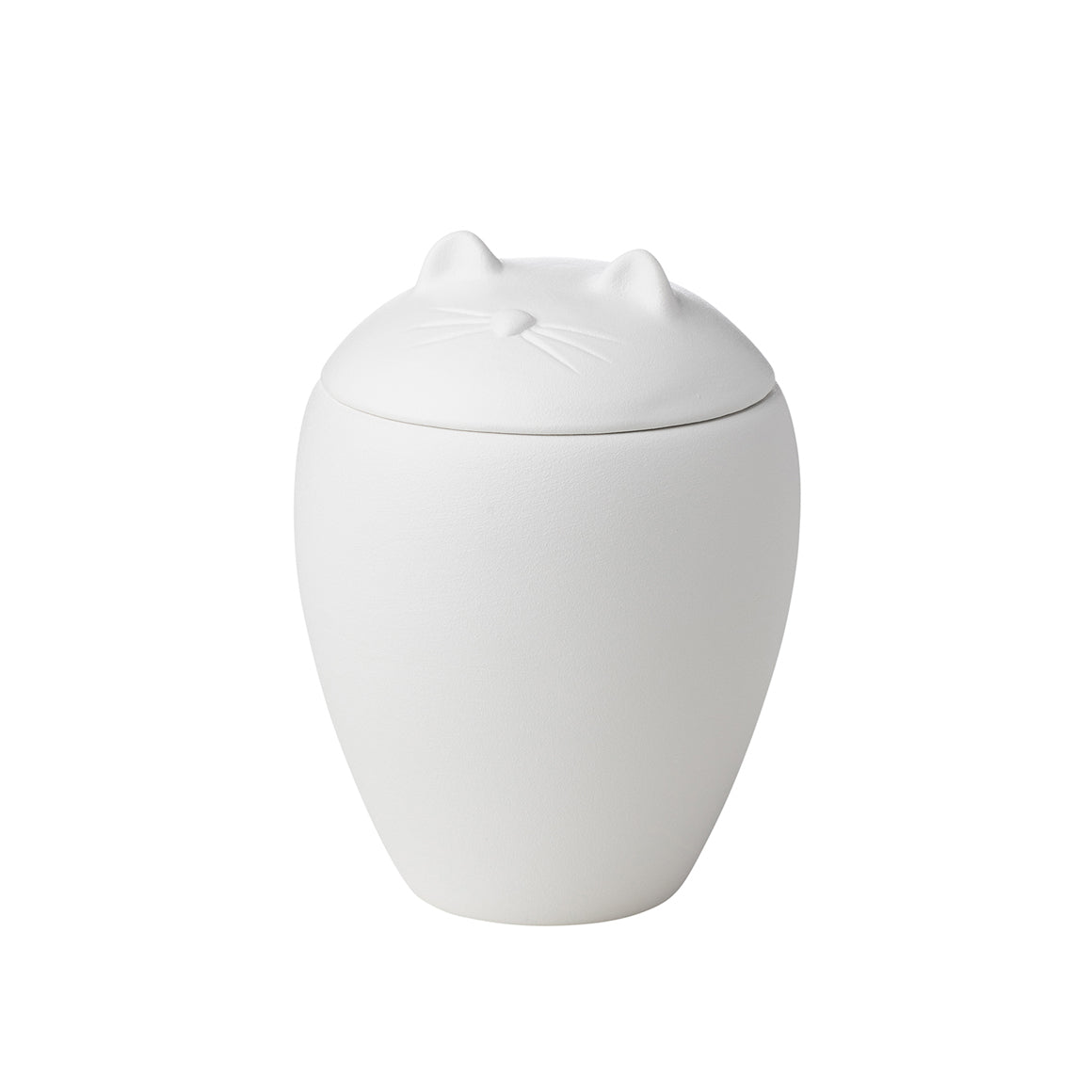 Urn Stoneware - White Cat